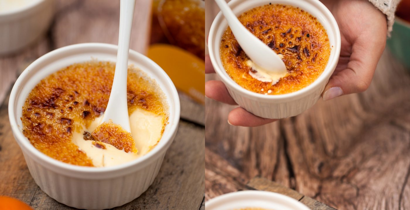 Mandarynkowy crème brûlée