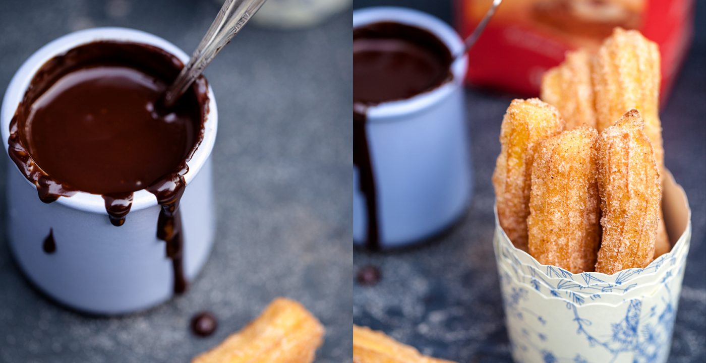 Chocolate con churros – hiszpańskie pączki z sosem czekoladowym