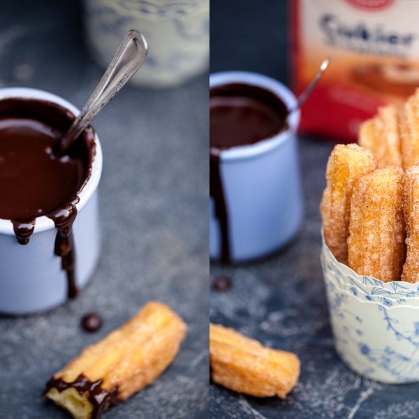 Chocolate con churros – hiszpańskie pączki z sosem czekoladowym