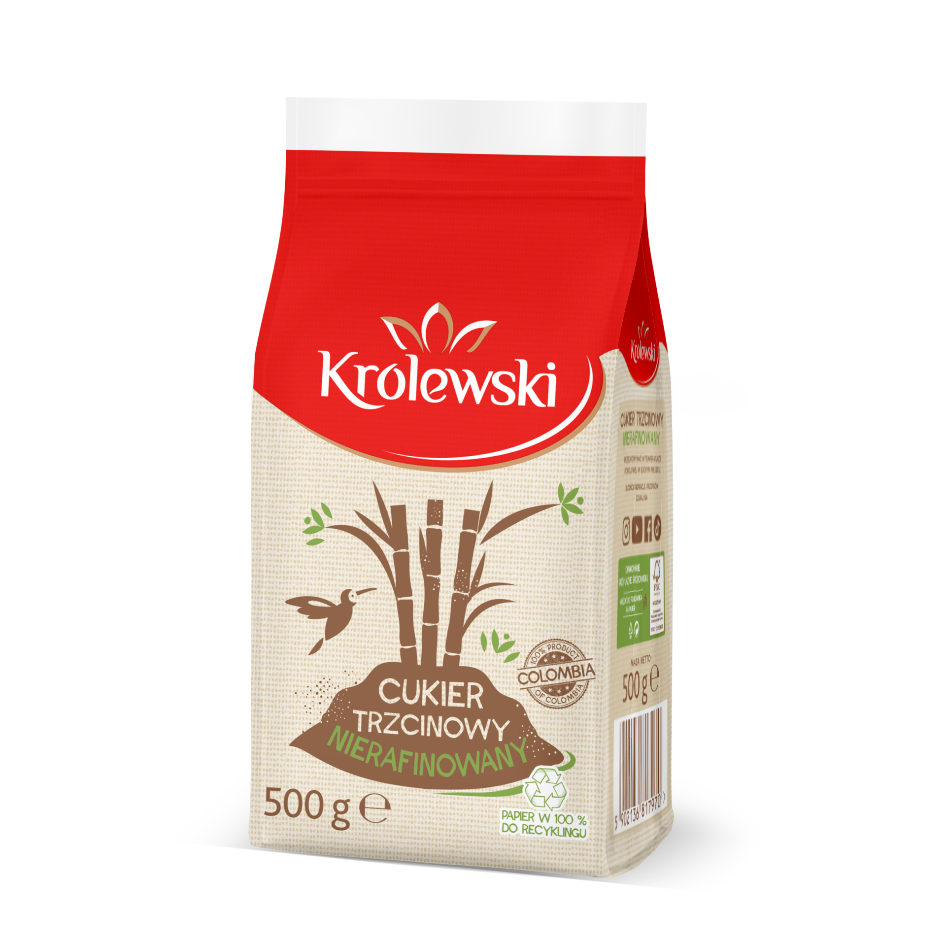 Cukier trzcinowy 500 g