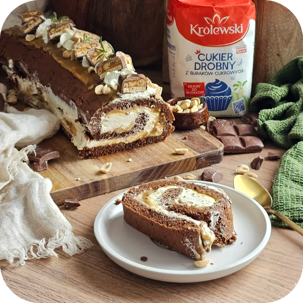 Rolada snickers - Cukier Królewski