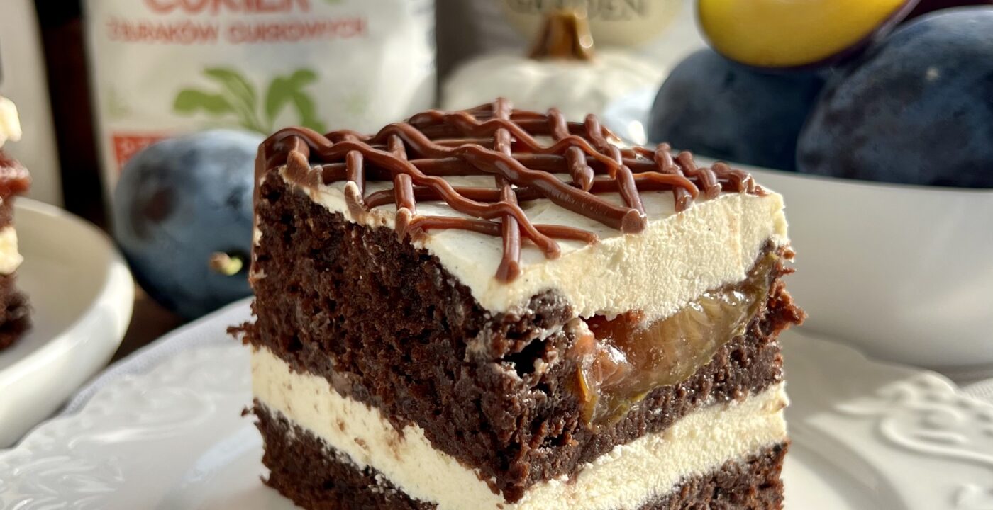 Ciasto czekoladowe ze śliwkami