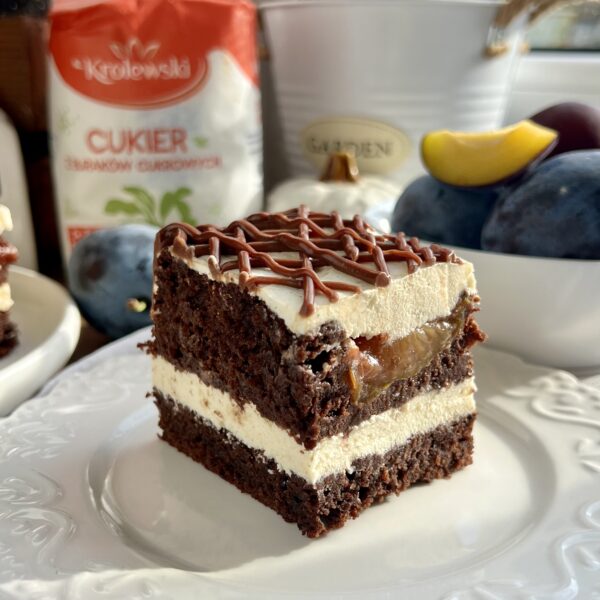 Ciasto czekoladowe ze śliwkami