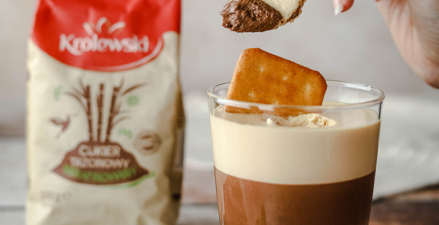 Deser orzech ziemny czekolada krakersy